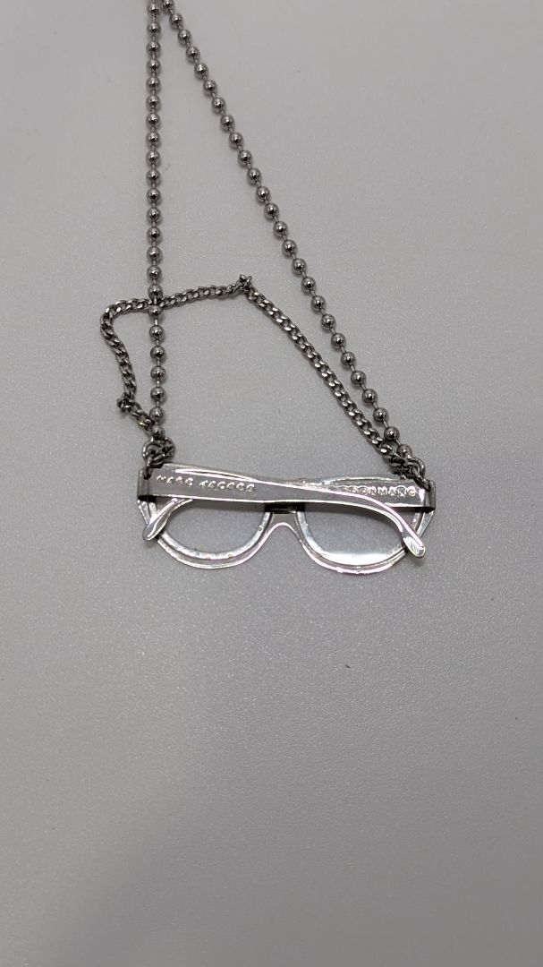 Marc Jacobs Silver Sunglasses Chain Necklace