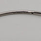 Michael Kors Silver/White Crystal Open Bangle Bracelet