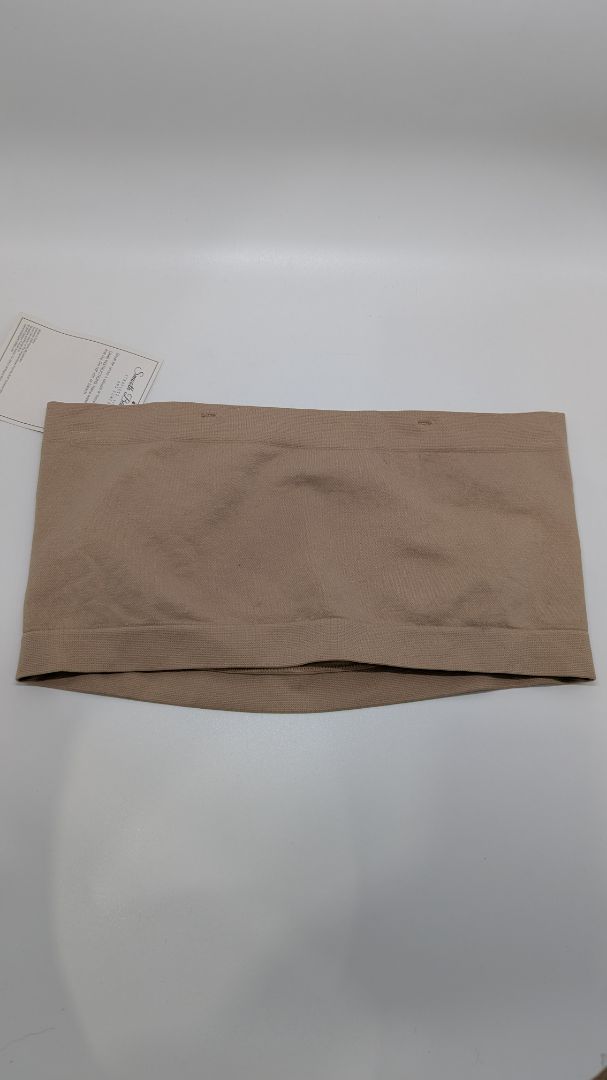 Beige Smooth Bandeau Bra with Convertible Straps