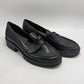 Anne Klein Black PU Leather Akutopia Loafers