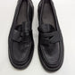 Anne Klein Black PU Leather Akutopia Loafers