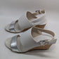 Calvin Klein Silver/White Bibbi Mirror Wedges