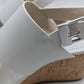 Calvin Klein Silver/White Bibbi Mirror Wedges