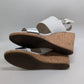 Calvin Klein Silver/White Bibbi Mirror Wedges