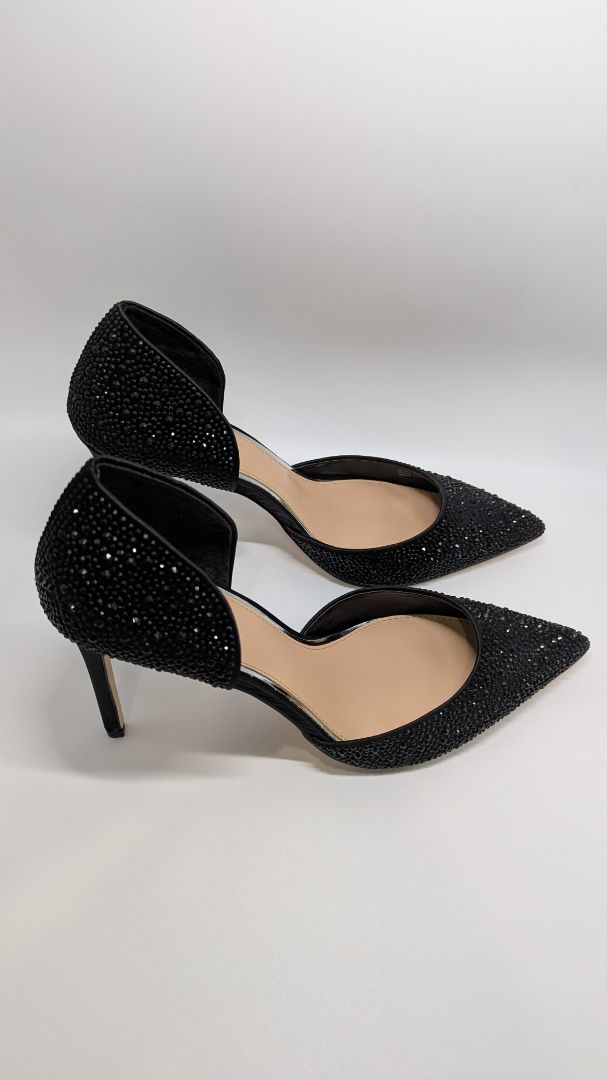 Jewel Badgley Mischka Black Alexandra Heels