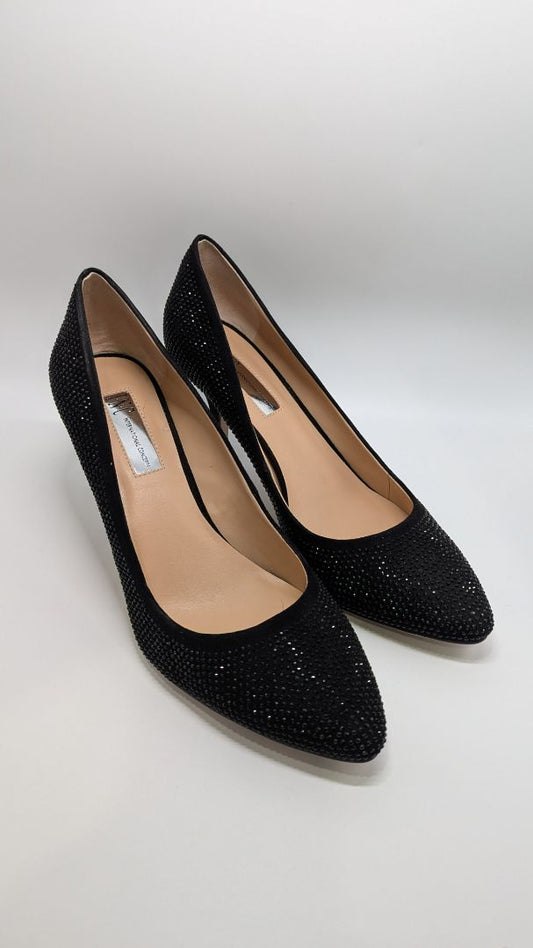 INC Black Zitah Rhinestone Studded Heels