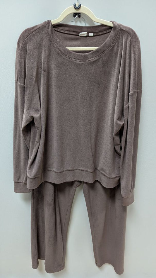 GAP Light Brown Fleece Sweatshirt & Sweatpants Set