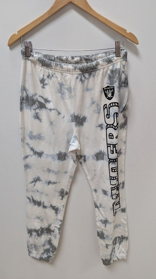 Junk Food Grey/White Tie-Dye "Raiders" Sweatpants