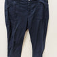INC Navy Ruched-Hem Capri Casual Pants