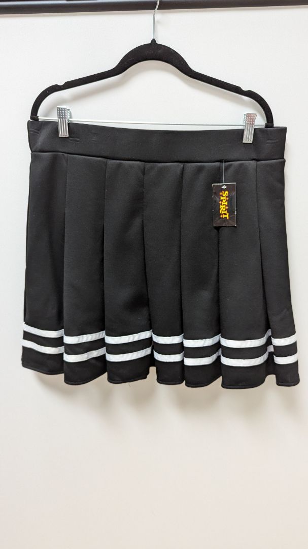 Spirit Halloween Black/White Cheer Costume Skirt