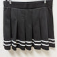 Spirit Halloween Black/White Cheer Costume Skirt
