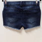 VENUS Dark Wash Distressed Denim Shorts