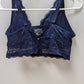 Maurices Dark Blue Lace Front-Hook Bra