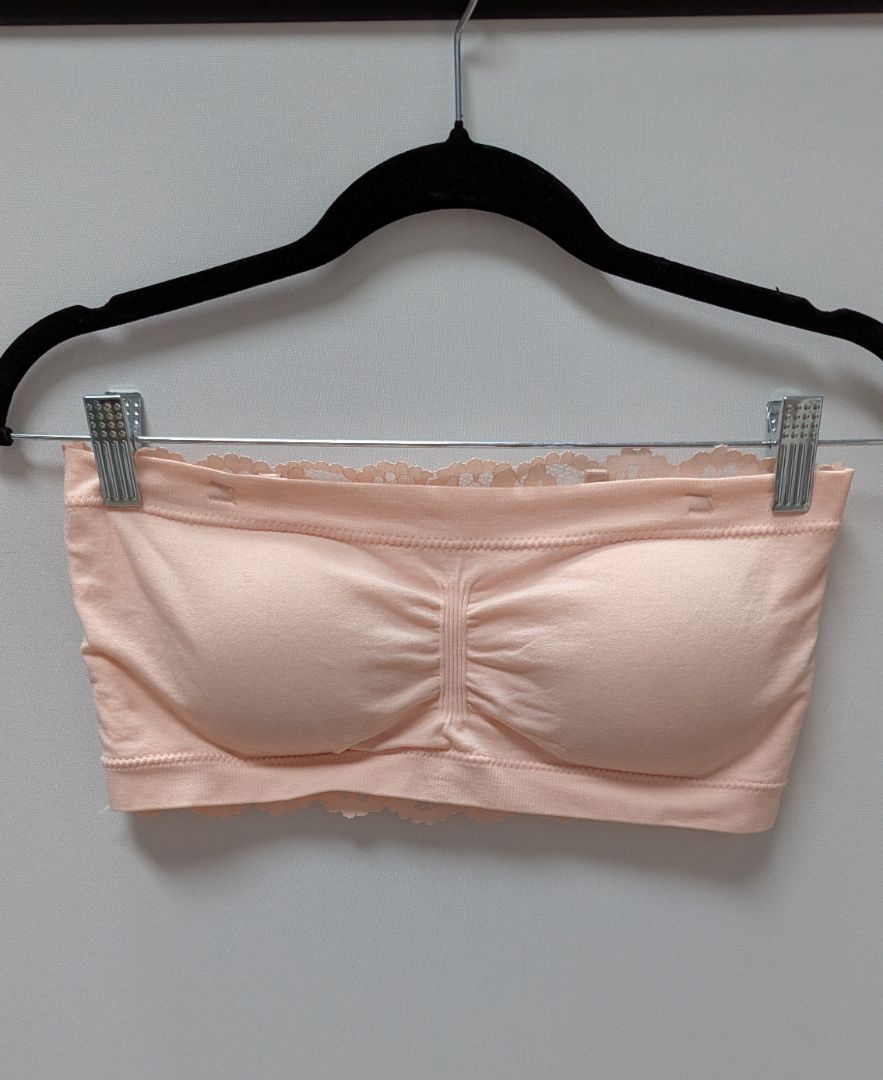 Marilyn Monroe Pink Lace-Back Bandeau Bra