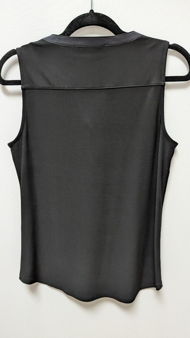 White House Black Market Black Lace-Up Tank