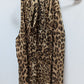 White House Black Market Leopard Tie-Neck Halter Tank