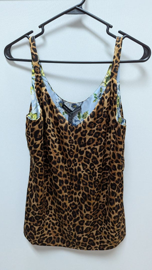 White House Black Market Leopard Reversible Cami
