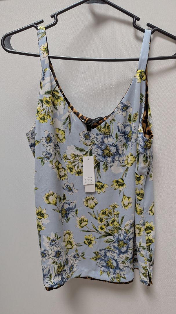 White House Black Market Leopard Reversible Cami