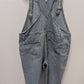 Light Wash Wide-Leg Casual Denim Overalls