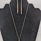 Paparazzi Silver/Purple Pendant Necklace Set