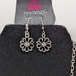 Paparazzi Silver Faux-Gemstone Flower Necklace Set