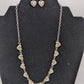 Paparazzi Silver Metal Hearts Chain Necklace Set