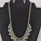 Paparazzi Silver/Turquoise Western Necklace Set