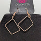 Paparazzi Pink Gold Geometric Chain Necklace Set