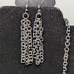 Paparazzi Black Silver Punched Metal Necklace Set