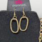Paparazzi Bronze Punched Metal Shapes Necklace Set