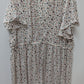 Torrid White/Pink Floral Button-Down Maxi Length Blouse