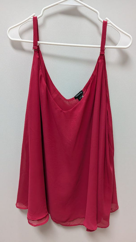 Torrid Red Sleeveless Shell Blouse