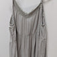 Torrid Light Grey Lace V-Neck Tank