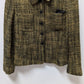 Jones New York Yellow/Black Metallic Wool Blazer