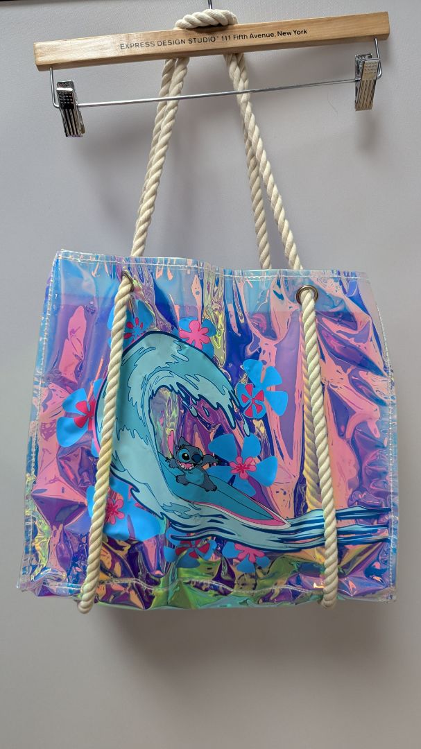 Disney Lilo & Stitch Iridescent Beach Tote Bag