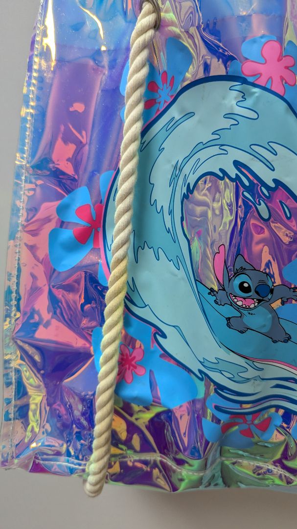 Disney Lilo & Stitch Iridescent Beach Tote Bag