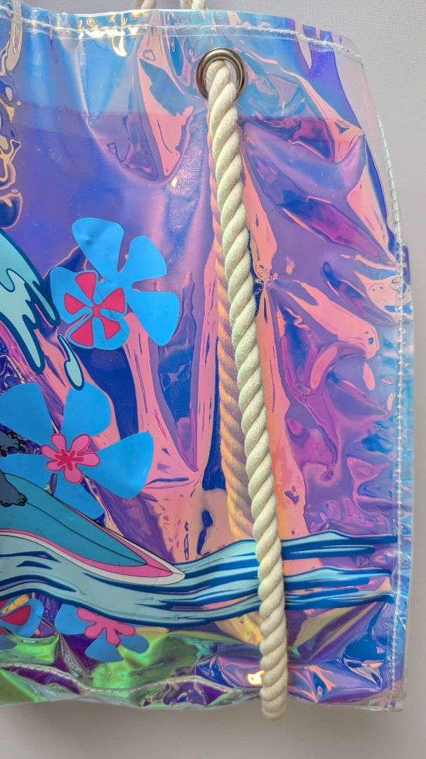 Disney Lilo & Stitch Iridescent Beach Tote Bag