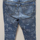 kensie Jeans Medium Wash Floral Effortless Skinny Crop Jeans