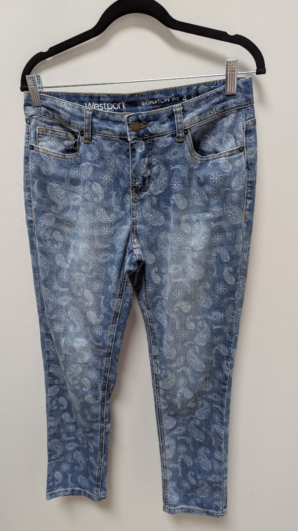 Westport Medium Wash Paisley Print Signature Fit Jeans