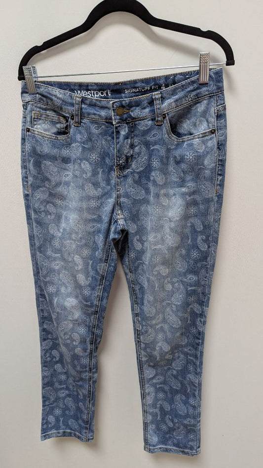 Westport Medium Wash Paisley Print Signature Fit Jeans
