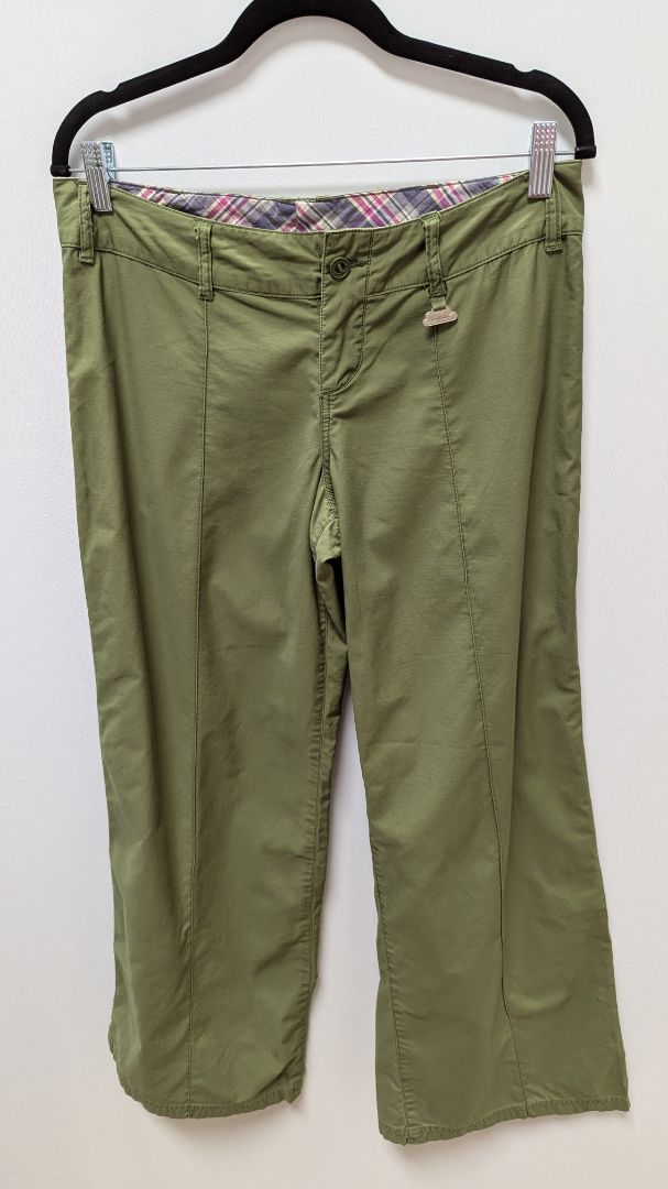 Baby Burton Green Wide-Leg Cotton Casual Pants