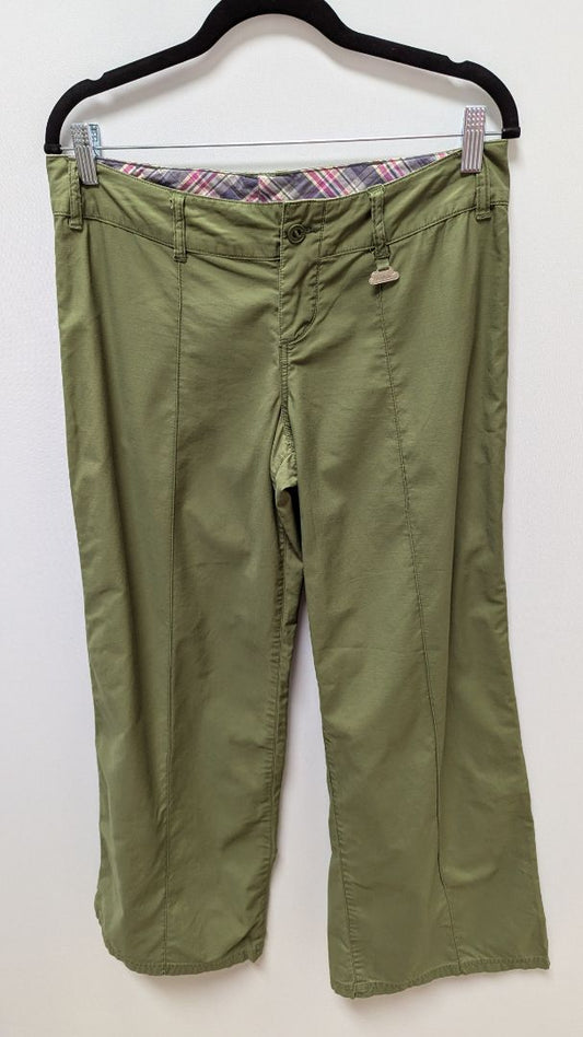 Baby Burton Green Wide-Leg Cotton Casual Pants
