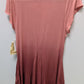 One World Blush Pink Ombre Asymmetrical Tunic Tee