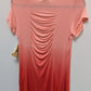 One World Coral Pink Ombre Embellished Tunic Tee