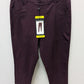 Mario Serrani Burgundy Textured Pull-On Pants