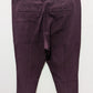 Mario Serrani Burgundy Textured Pull-On Pants