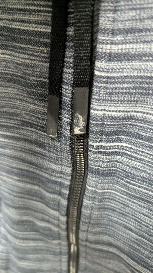 Lululemon Grey Striped Hooded Active Jacket