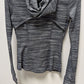 Lululemon Grey Striped Hooded Active Jacket