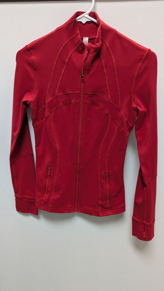 Lululemon Red Zippered Active Jacket