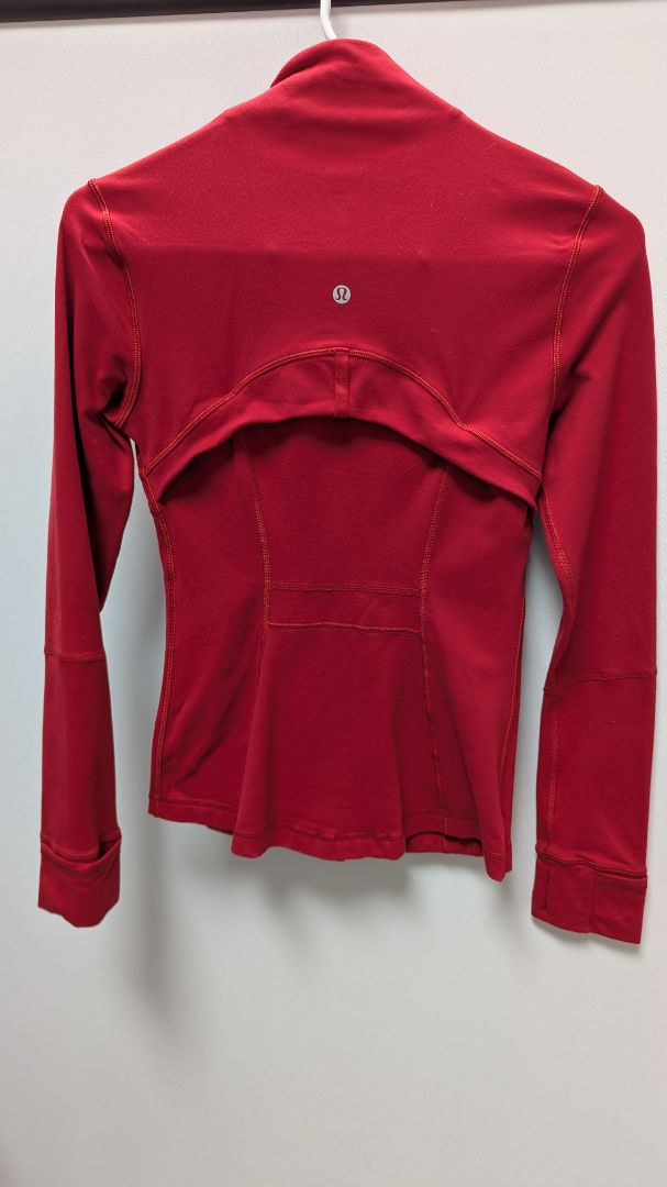 Lululemon Red Zippered Active Jacket